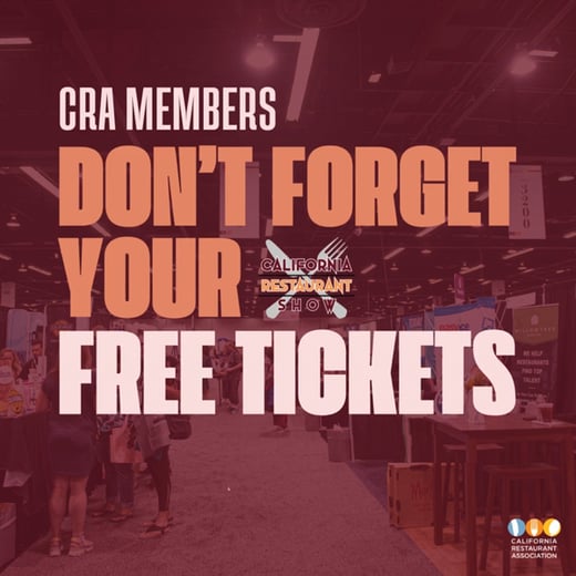 CRA Members, Don't forget your FREE tickets.