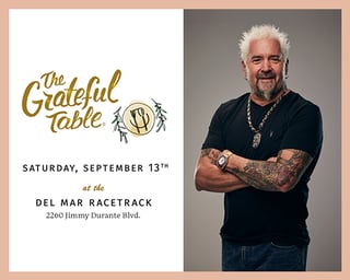 Celebrate with us at an unforgettable evening featuring a multi-course, wine-paired dinner by acclaimed chefs, as we honor Guy Fieri with the Heart of Hospitality Award.