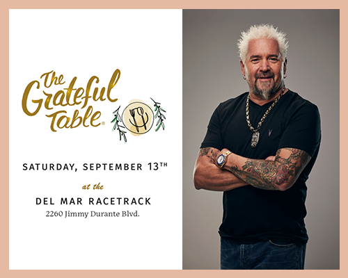 Celebrate with us at an unforgettable evening featuring a multi-course, wine-paired dinner by acclaimed chefs, as we honor Guy Fieri with the Heart of Hospitality Award.