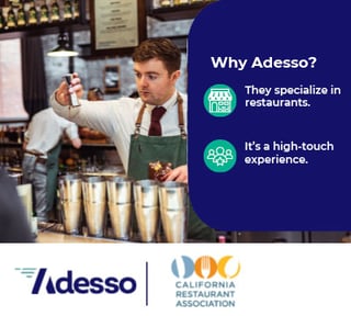 Adesso and CRA. Adesso specializes in restaurants and high-touch experience. Learn more. 