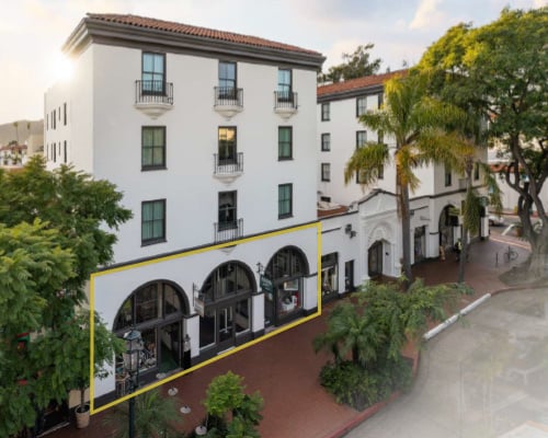 Luxury ground floor restaurant space in the iconic Hotel Santa Barbara