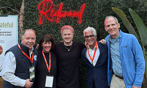 Urban Plates President &amp; California Restaurant Association Board Chair Joe O’Donnell, California Restaurant Foundation CEO Alycia Harshfield, BMI songwriter Nash Overstreet, California Restaurant Association CEO Jot Condie, BMI’s Dan Spears.