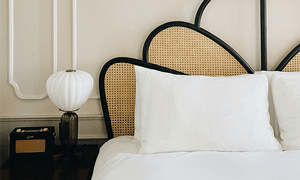 Elegant Minimalist Bedroom in Los Angeles Hotel