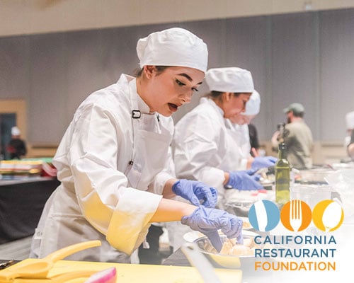 High school culinary arts students at the annual CA ProStart Cup