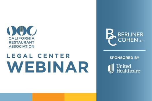 Register for the CRA Legal Center Webinar with Berliner Cohen. Sponsored by United Healthcare.