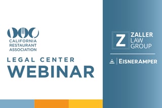 Register for the Legal Center Webinar with Zaller Law Group and EisnerAmper